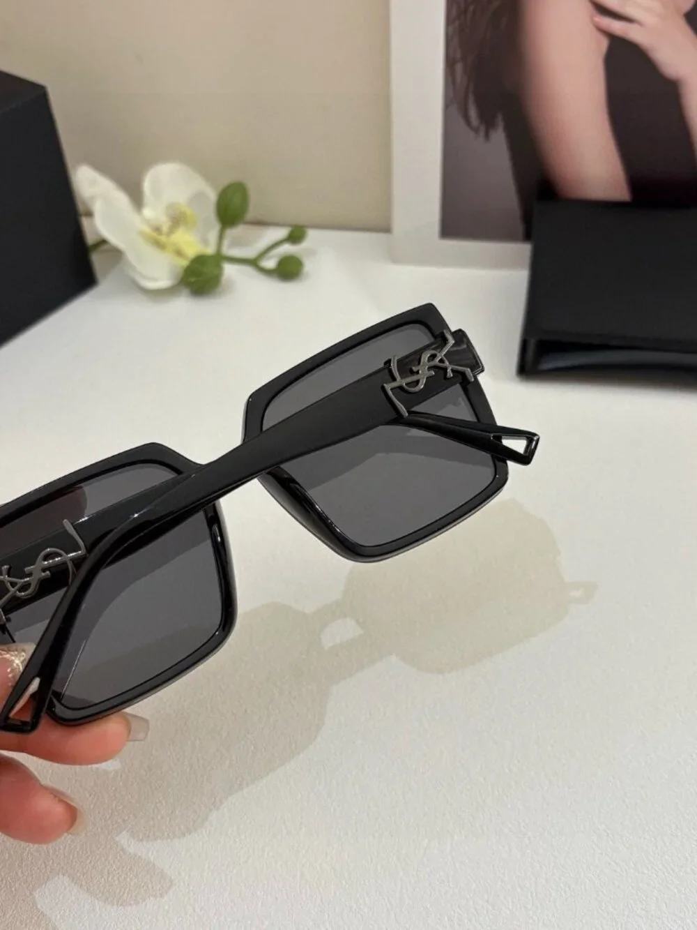 Saint Laurent Oversized Square Sunglasses - Picture 5 of 5